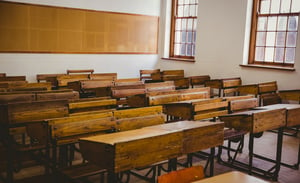 Empty classroom at the elementary school