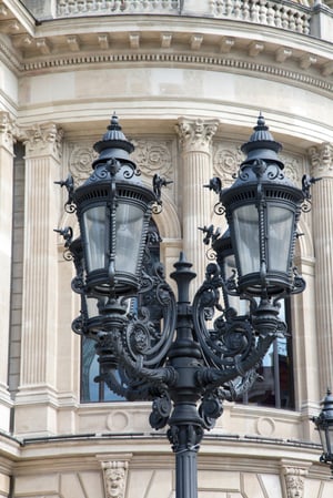 Lamppost at Opera, House; Frankfurt; Germany